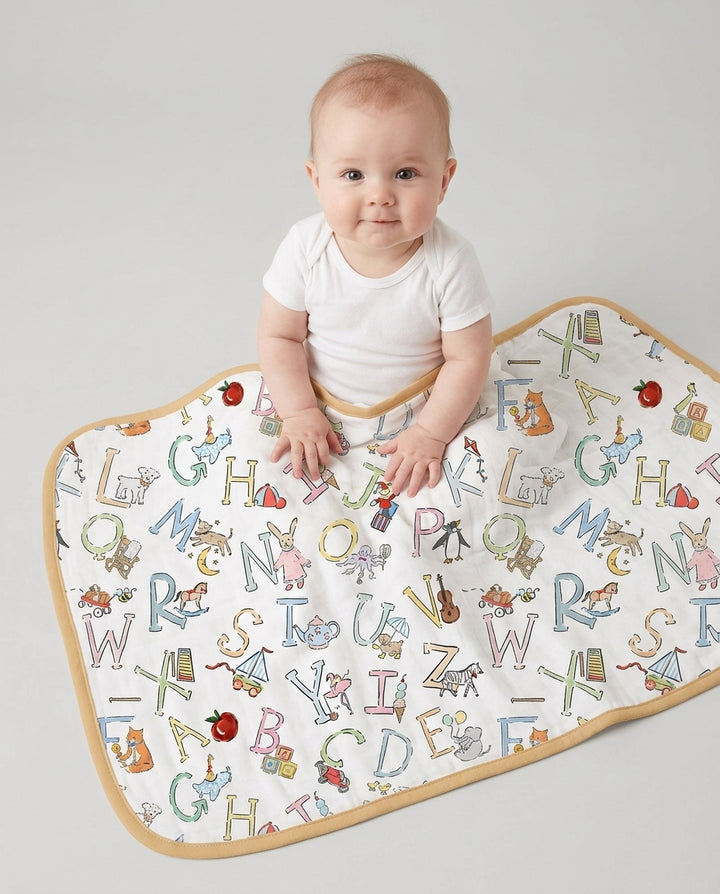 ABC Whimsy Bamboo Blanket