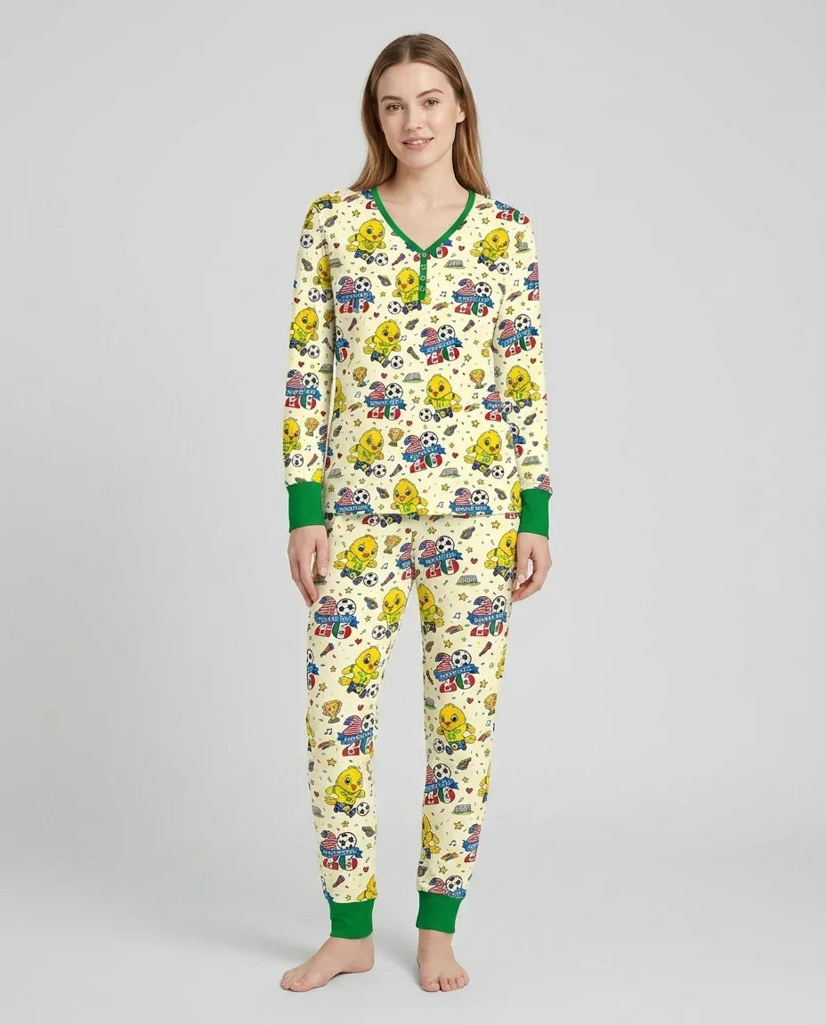 Vorlage Bambus Damen Pyjama Set