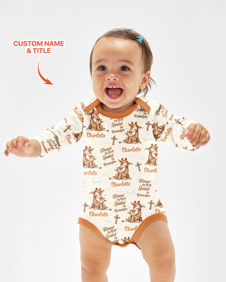 Gerippte Babykleidung mit individuellem Foto - Weich &amp; Skizzenhaft