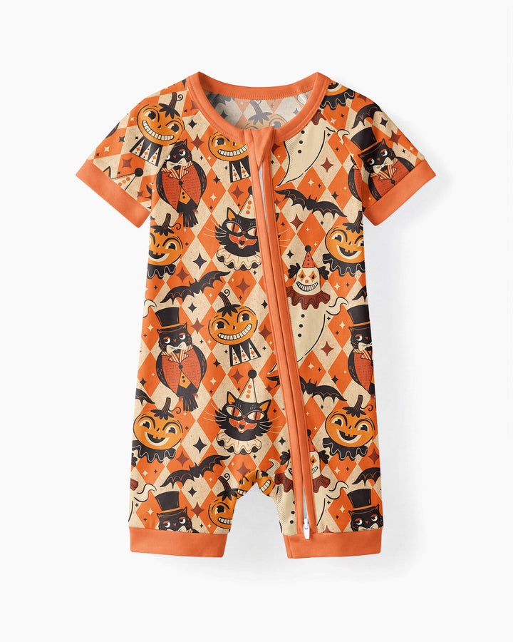 Vintage Halloween Carnival Bamboo Shorty Zippy