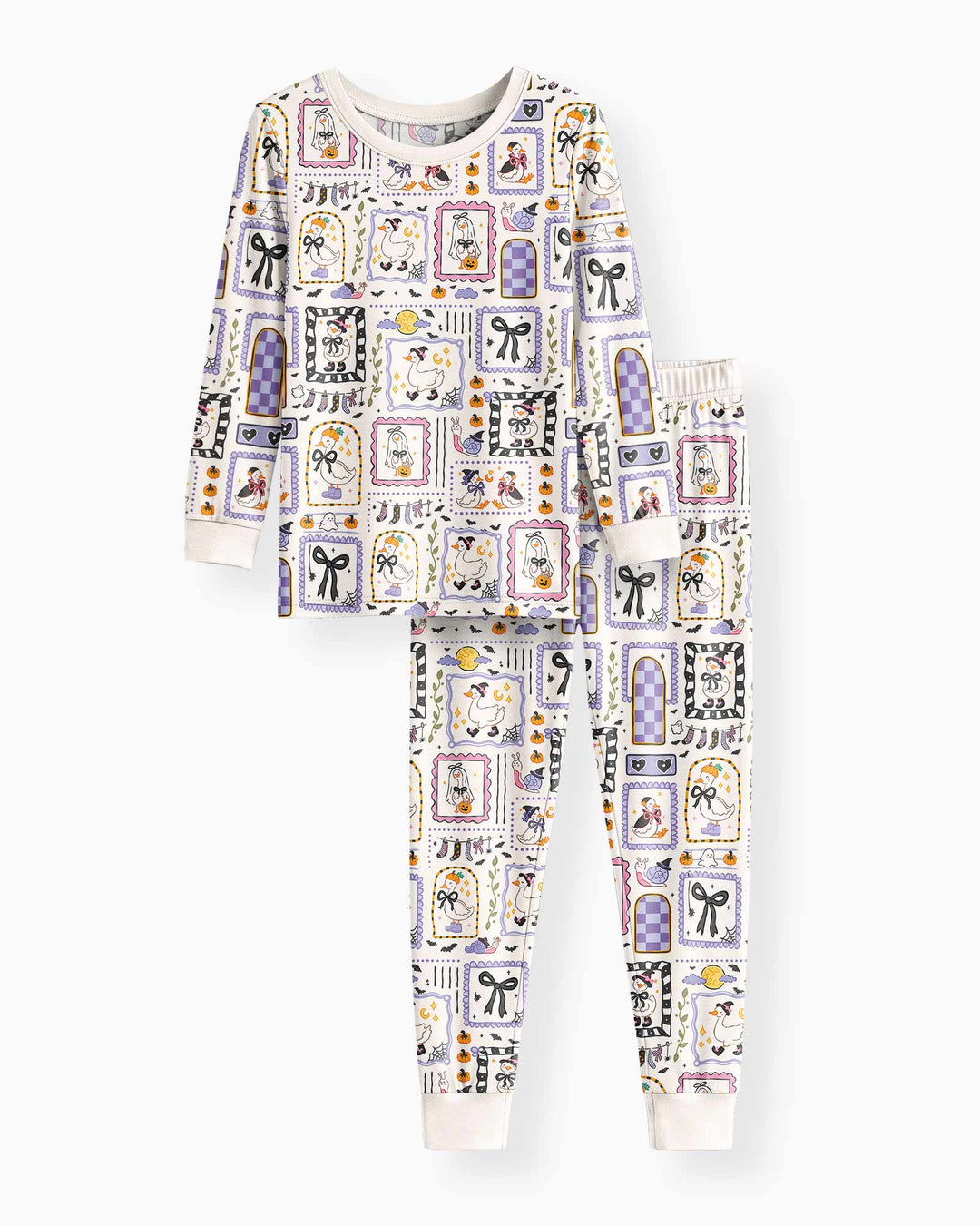Just a Goose Halloween Bamboo Two Piece Long Sleeve Pajama Set