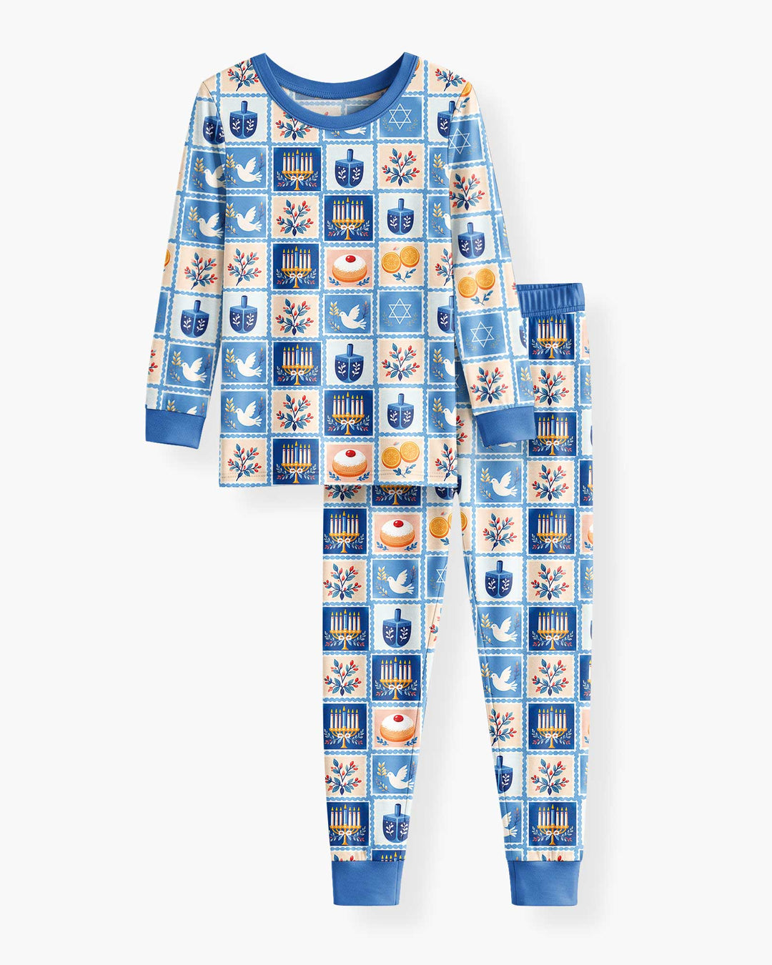 Jewish Holiday Bamboo Two Piece Long Sleeve Pajama Set
