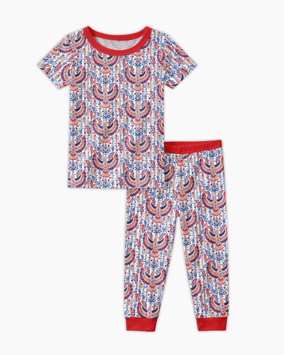 Zweiteiliges, kurzärmliges Pyjama-Set mit Marienkäfern