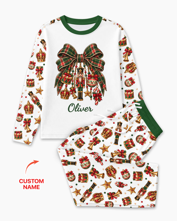 Custom Name Nutcracker The Bow Bamboo Men's Pajama Set