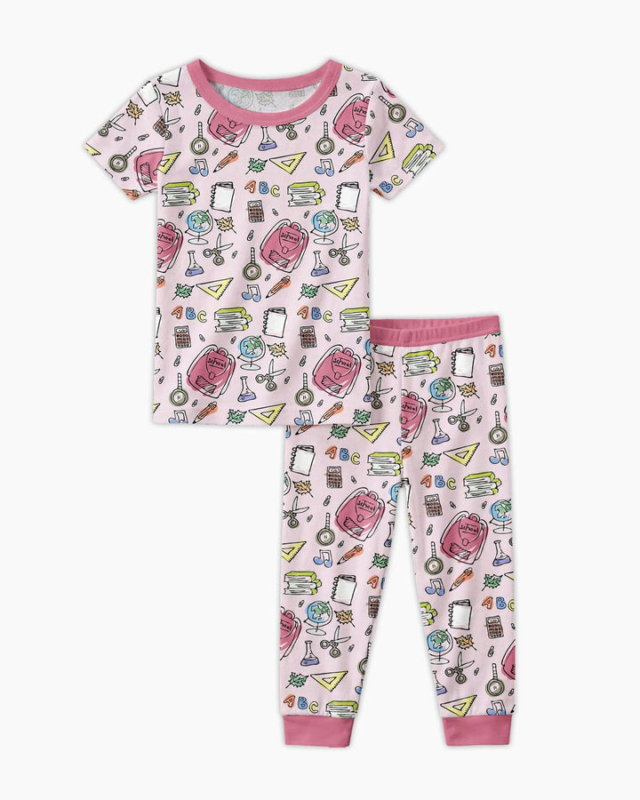 Zweiteiliges, kurzärmliges Pyjama-Set mit Marienkäfern