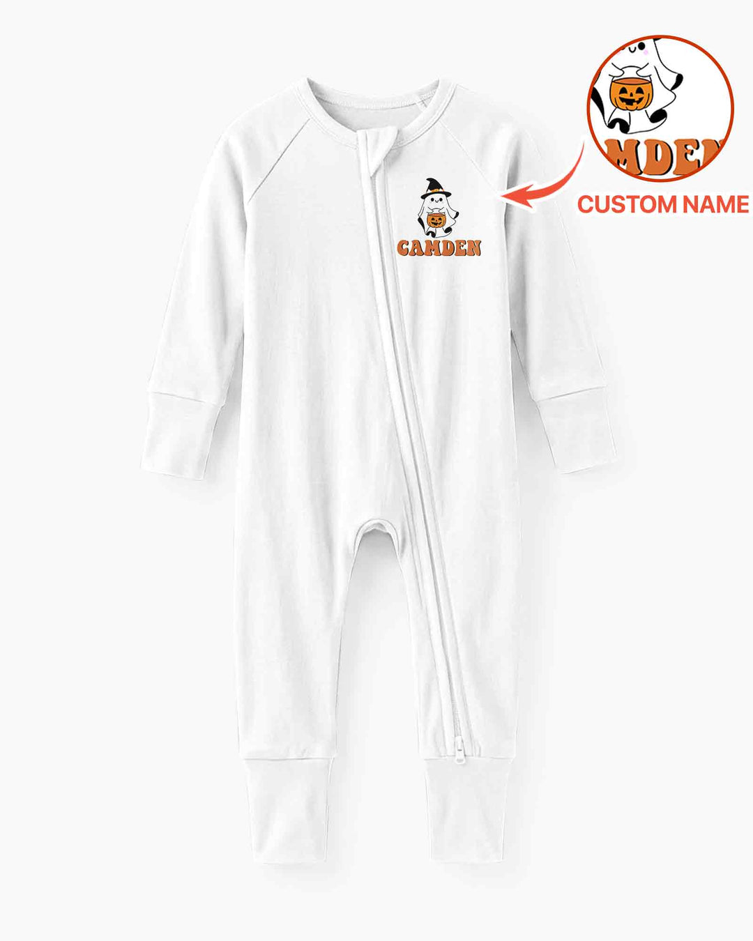 Personalized One Spooky Dude Halloween Birthday Bamboo Convertible Zippy
