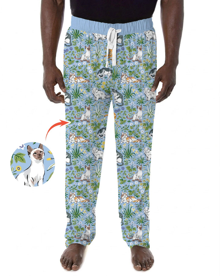 Kitten Garden Family Matching Men's Pajama Set