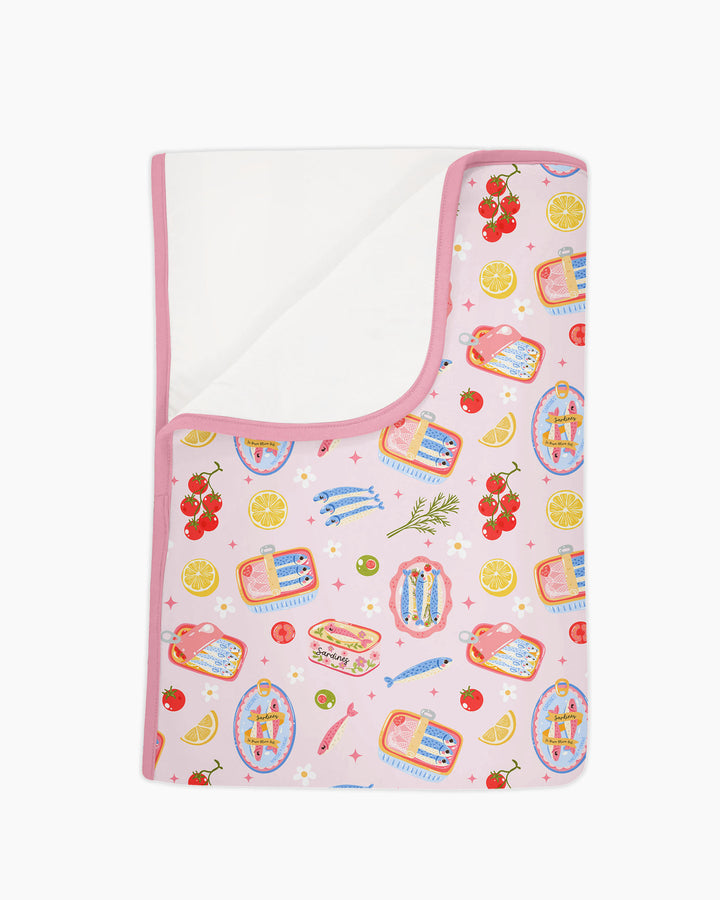 Preppy Sardines Bamboo Blanket
