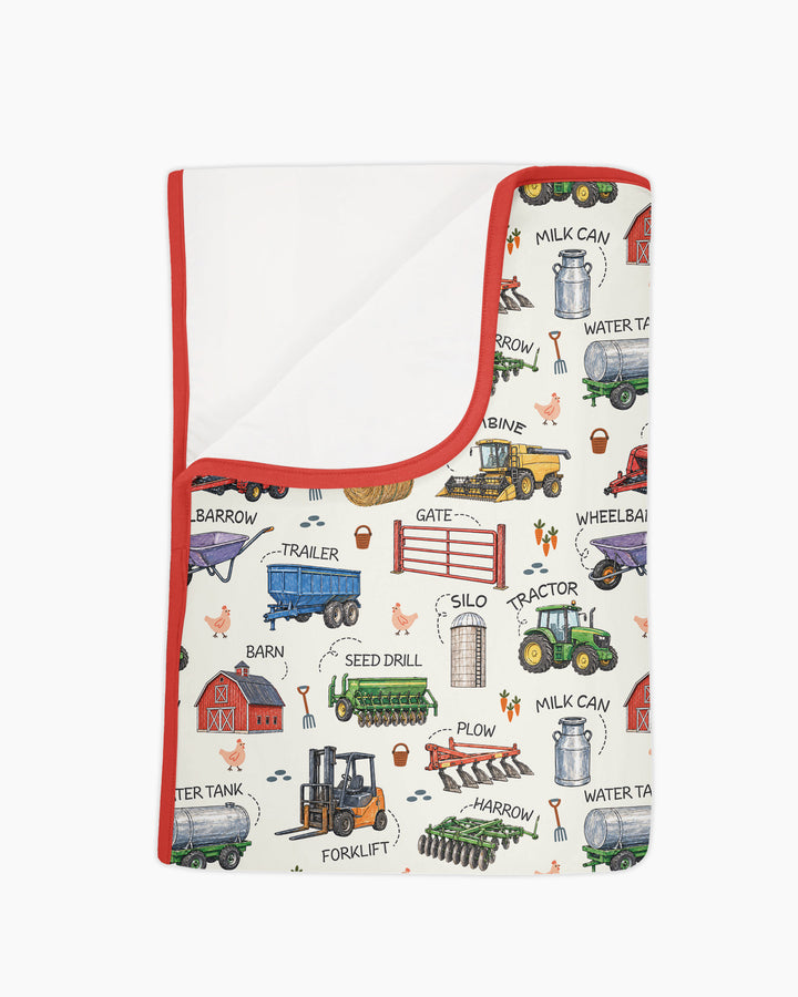 Little Farmer Bamboo Blanket