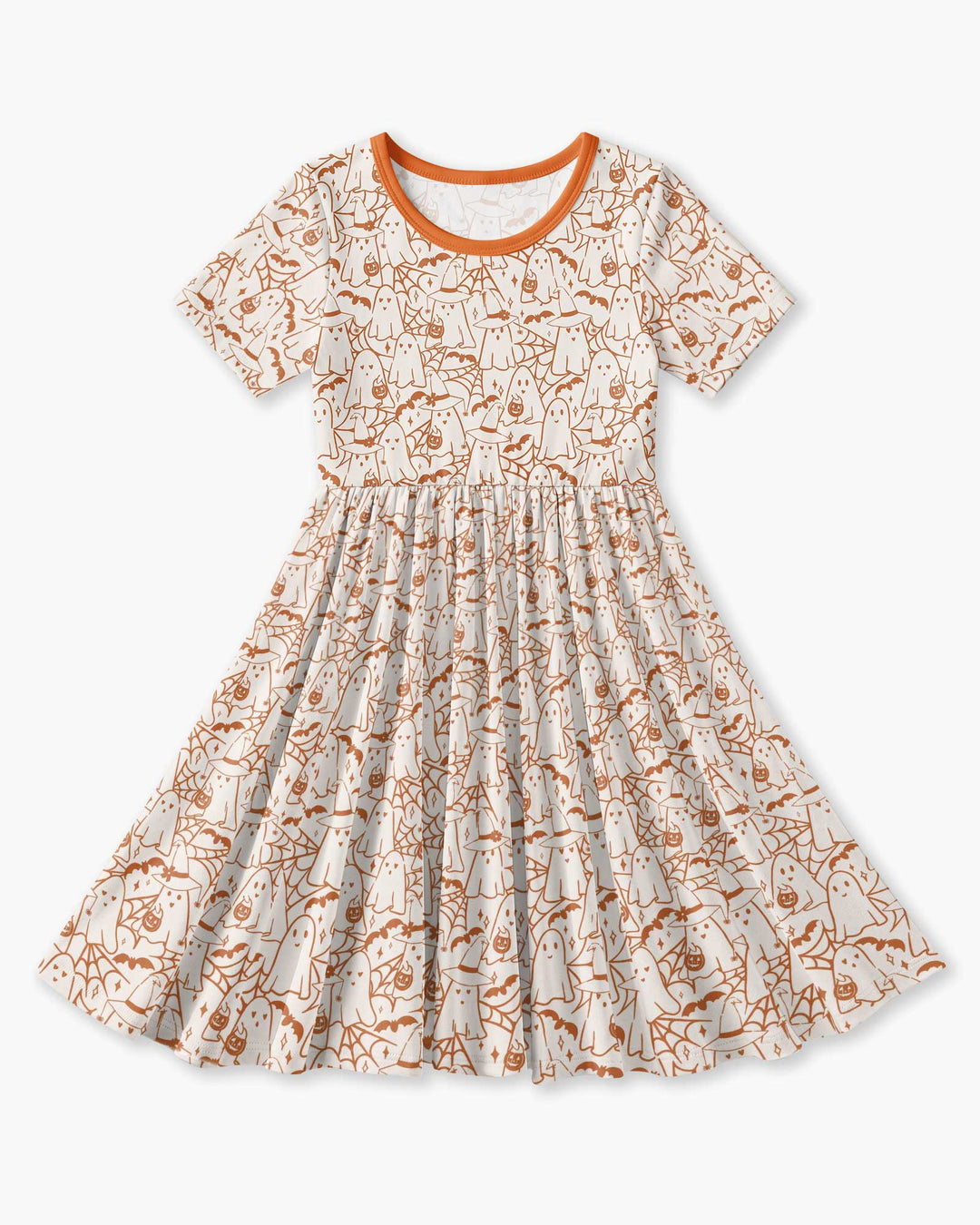 Boo Trick or Treat Ghosts Halloween Bamboo Twirl Dress