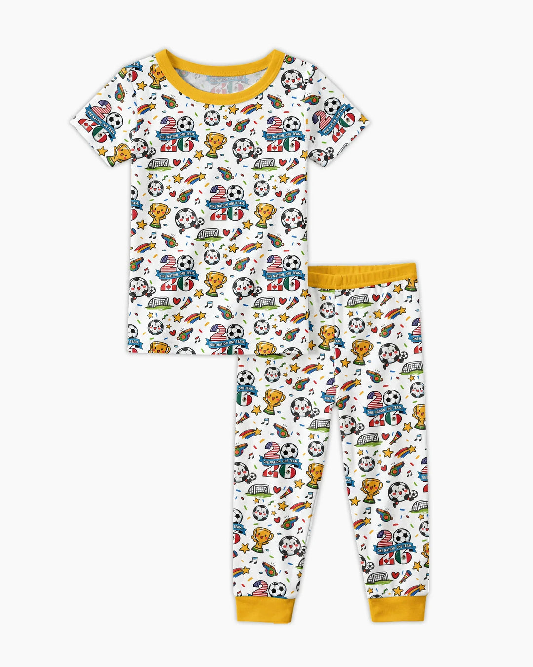 Zweiteiliges, kurzärmliges Pyjama-Set mit Marienkäfern
