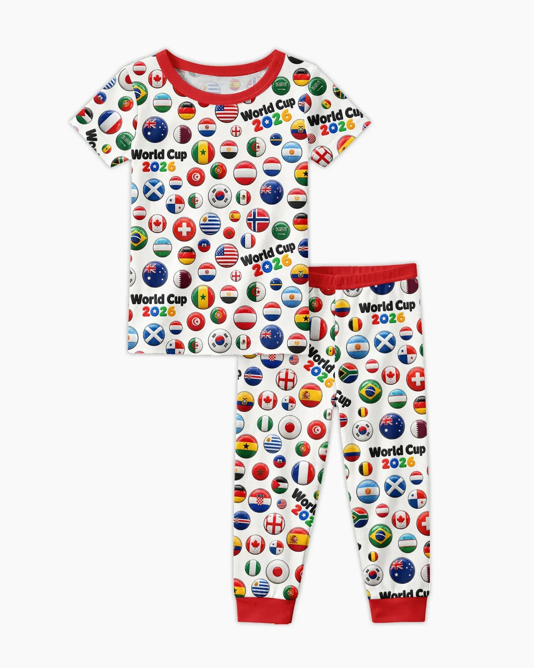 Zweiteiliges, kurzärmliges Pyjama-Set mit Marienkäfern