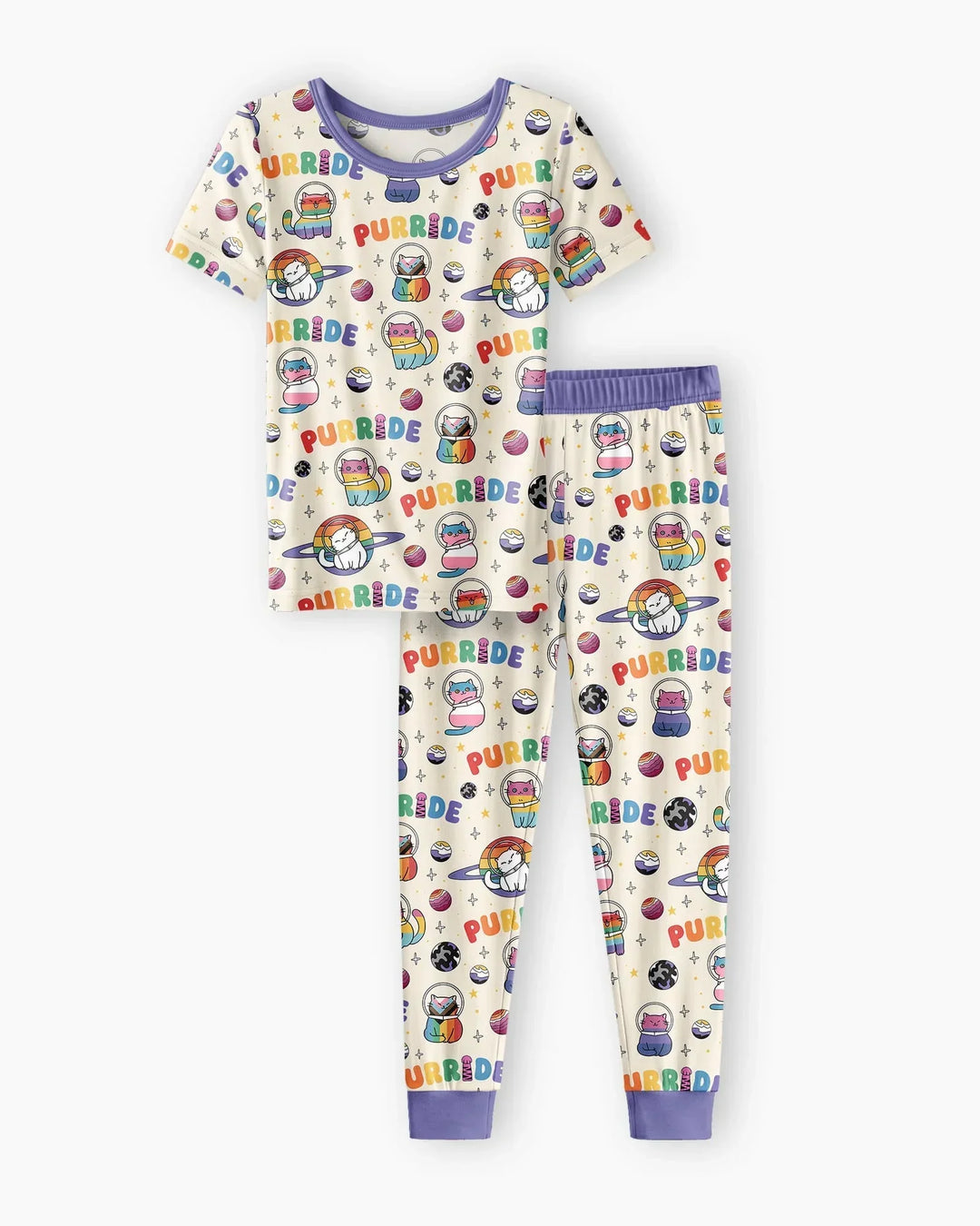 Zweiteiliges, kurzärmliges Pyjama-Set mit Marienkäfern
