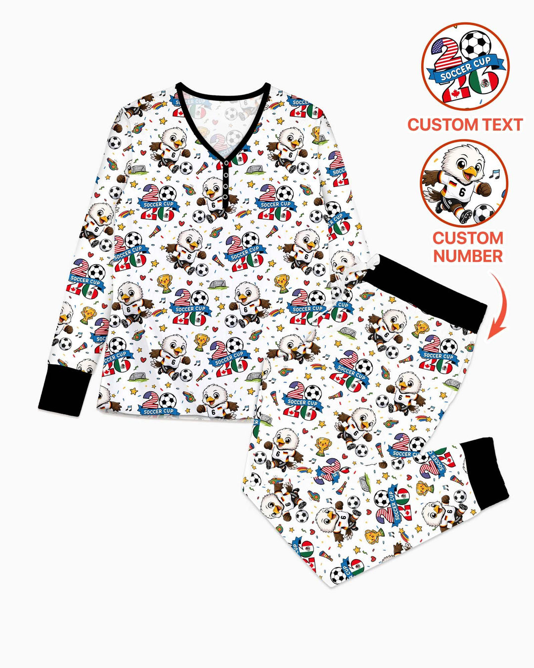 Vorlage Bambus Damen Pyjama Set