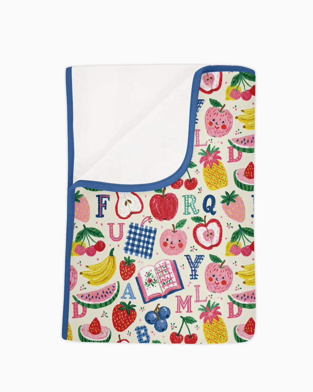 Back To School Fruit Alphabet Bamboo Blanket