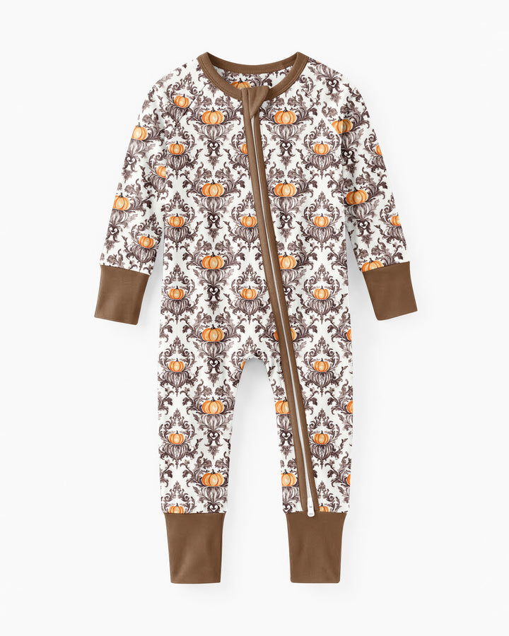 Pumpkin Toile Family Matching Bamboo Convertible Zippy