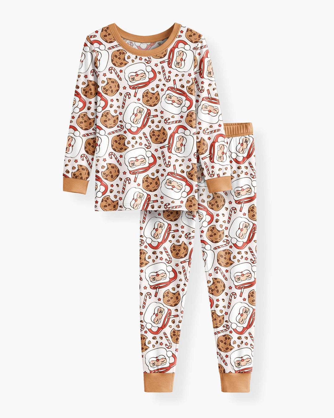 Santa's Cookie Break Bamboo Two Piece Long Sleeve Pajama Set