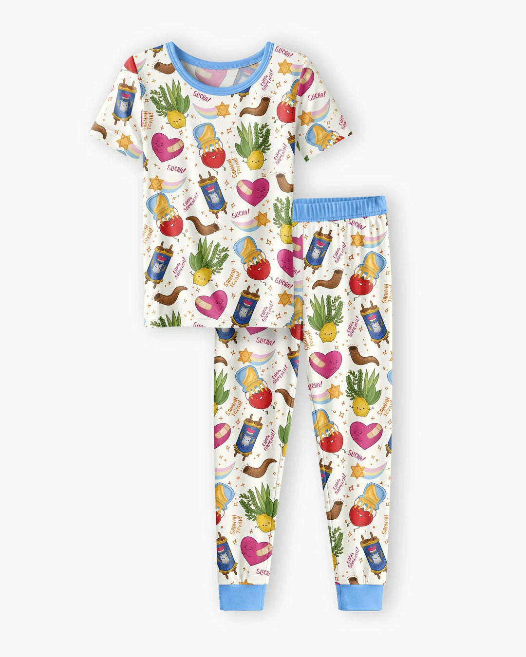 Zweiteiliges, kurzärmliges Pyjama-Set mit Marienkäfern