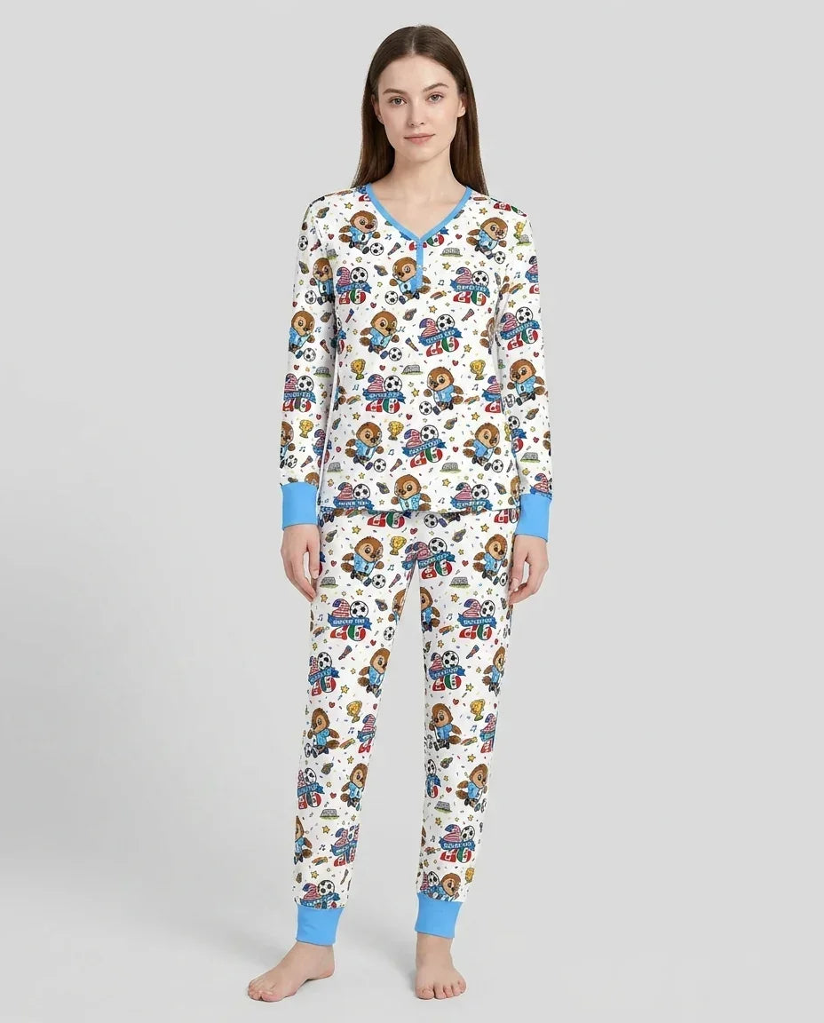 Vorlage Bambus Damen Pyjama Set