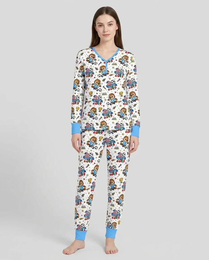Vorlage Bambus Damen Pyjama Set