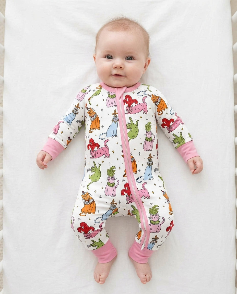 Whimsical Cats Bamboo Convertible Zippy
