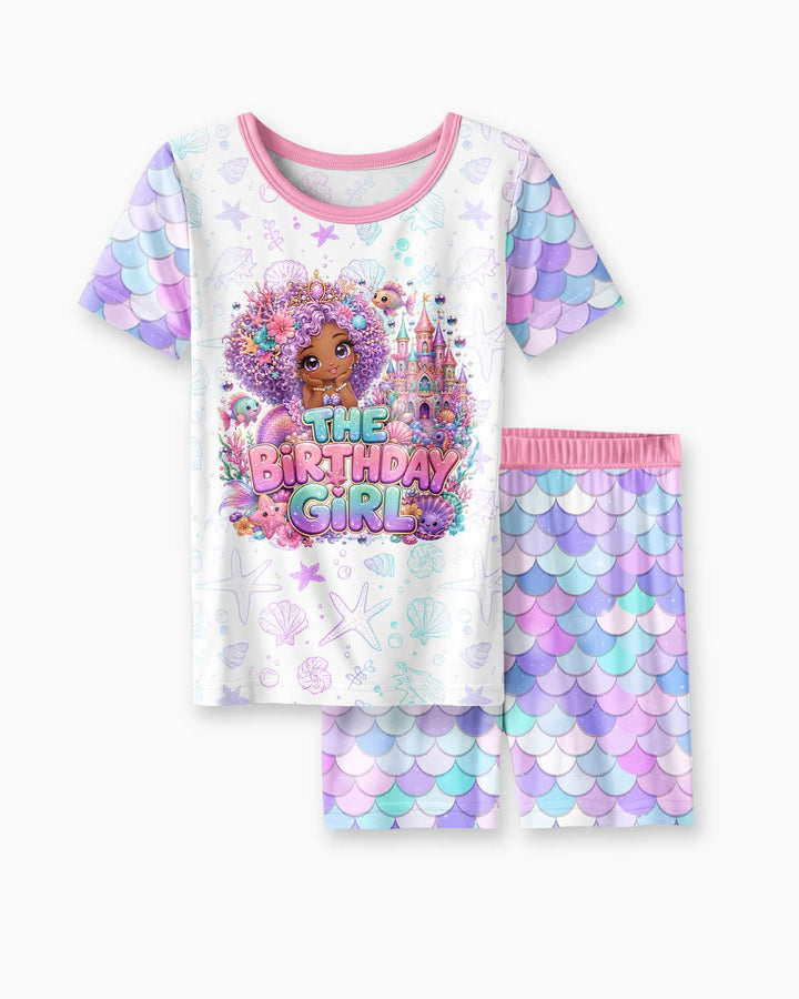 Schlafanzug-Set zweiteilig, kurze Ärmel, kurze Hose, Bambus