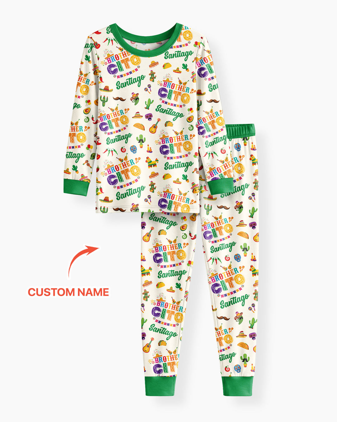 My First Fiesta Bamboo Two Piece Long Sleeve Pajama Set