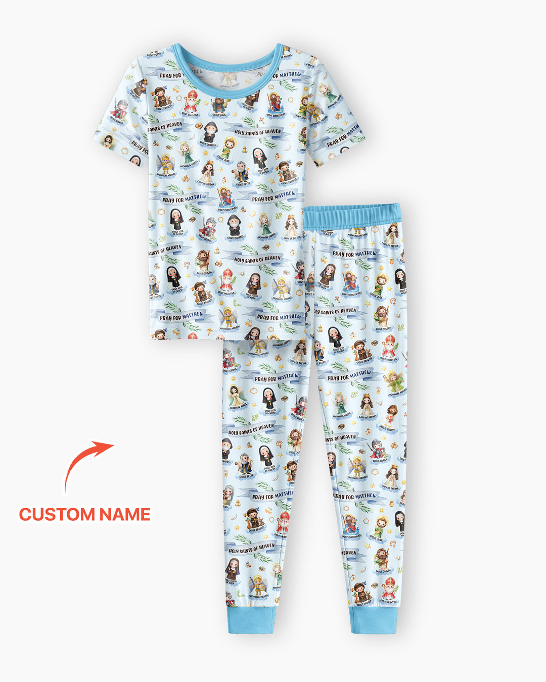 Zweiteiliges, kurzärmliges Pyjama-Set mit Marienkäfern