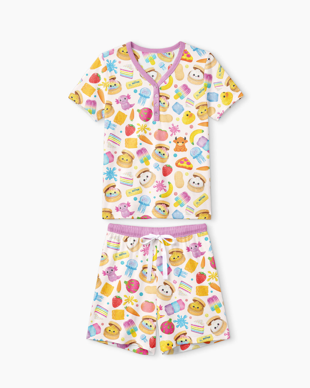 In My Squishies Era Bamboo Women Short Sleeve Short Pajama Set