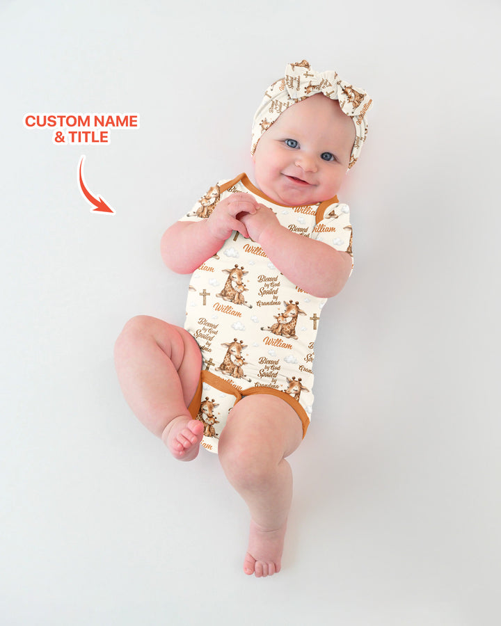 Gerippte Babykleidung mit individuellem Foto - Weich &amp; Skizzenhaft