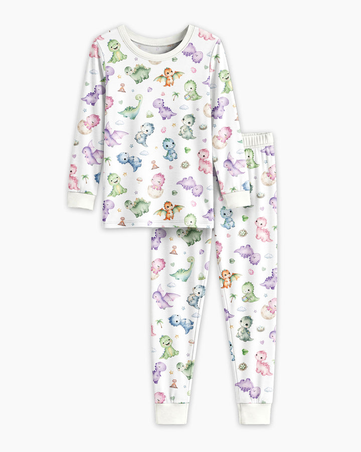 Kawaii Teddy Bamboo Two Piece Long Sleeve Pajama Set