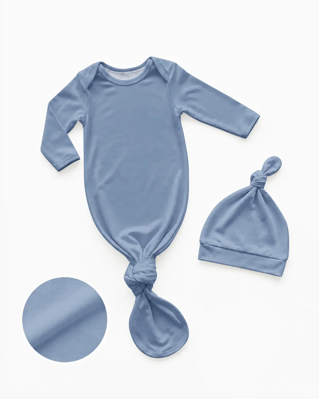 Kleid mit einfarbigem Knoten