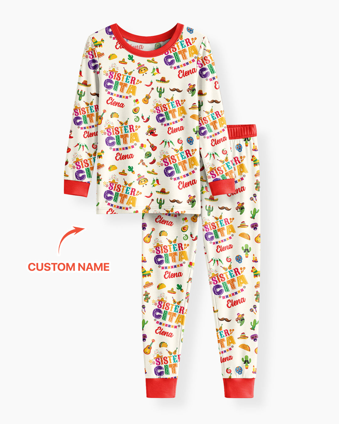 My First Fiesta Bamboo Two Piece Long Sleeve Pajama Set