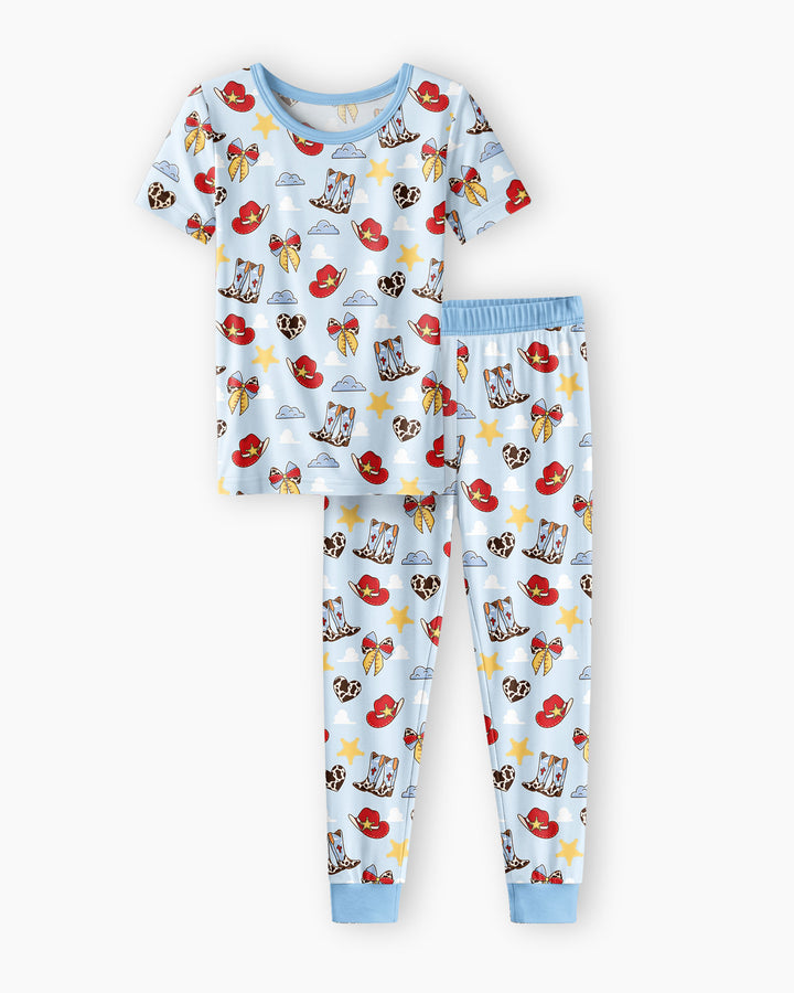 Zweiteiliges, kurzärmliges Pyjama-Set mit Marienkäfern