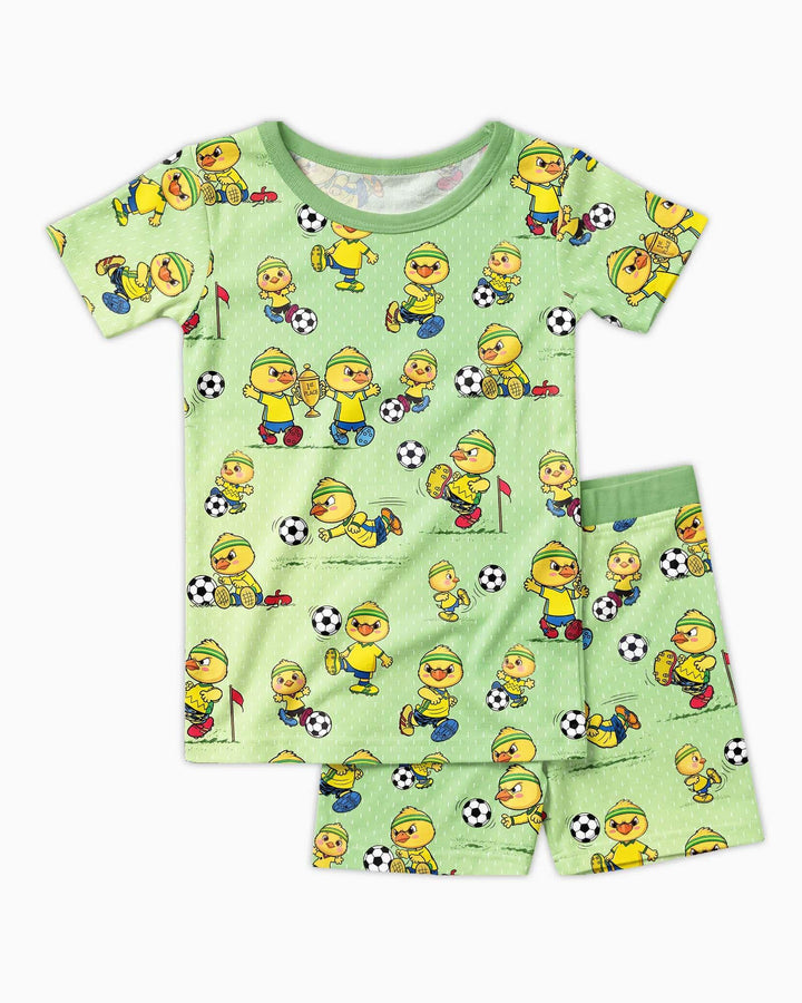 Schlafanzug-Set zweiteilig, kurze Ärmel, kurze Hose, Bambus