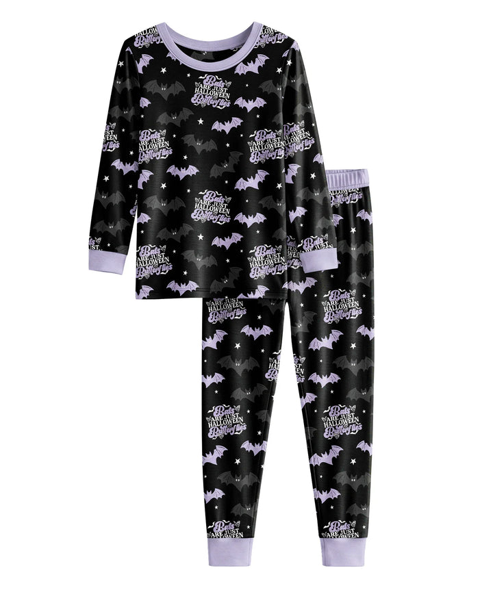 Halloween Butterflies Bamboo Two Piece Long Sleeve Pajama Set