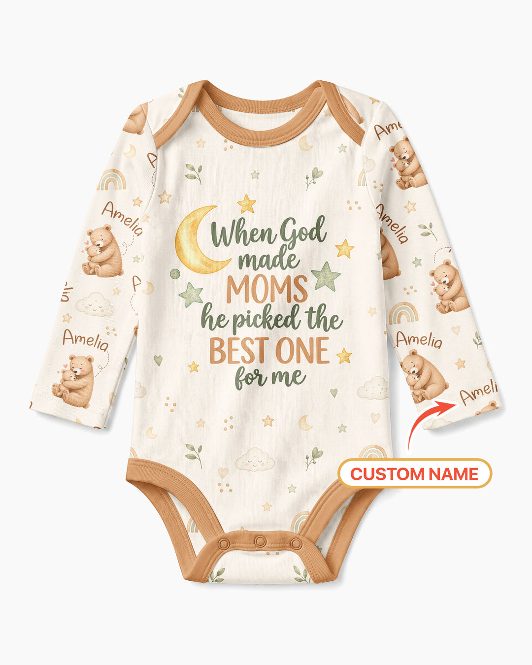 When God Made Moms Bamboo Bodysuit