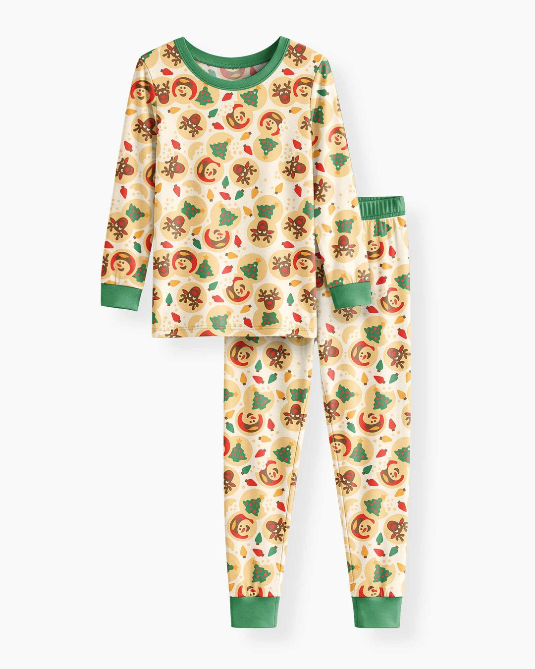 Christmas Sugar Cookie  Bamboo Two Piece Long Sleeve Pajama Set