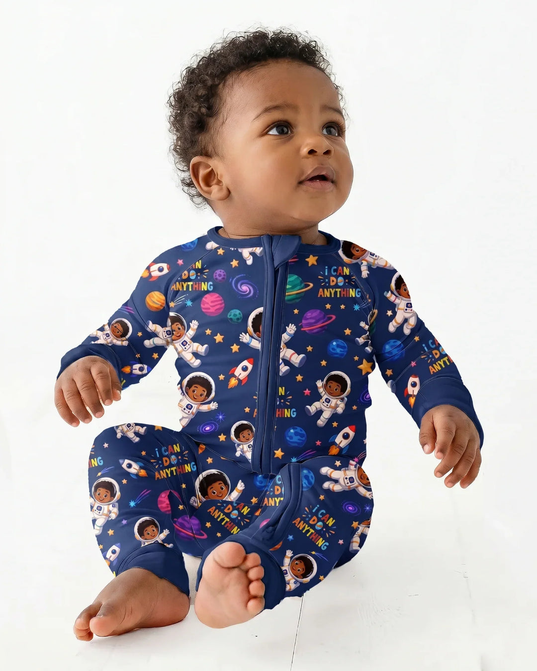 Gerippte Babykleidung mit individuellem Foto - Weich &amp; Skizzenhaft