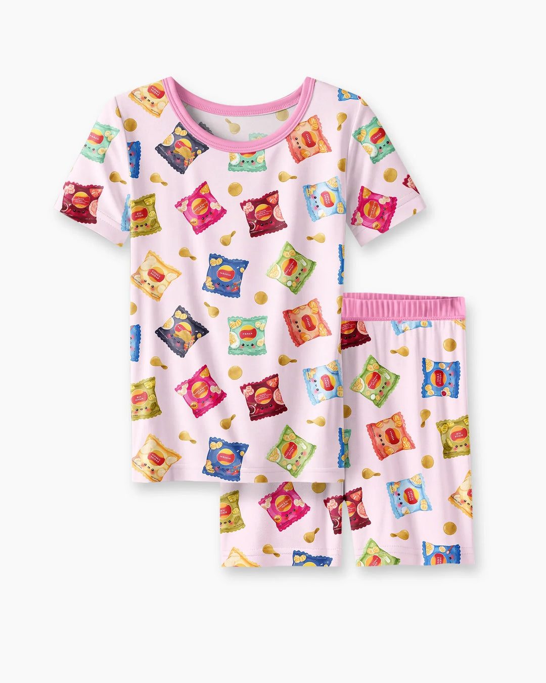 Schlafanzug-Set zweiteilig, kurze Ärmel, kurze Hose, Bambus
