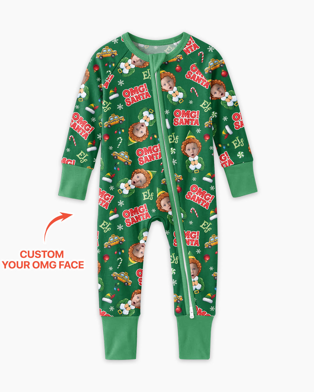 Custom Image OMG Santa Bamboo Convertible Zippy