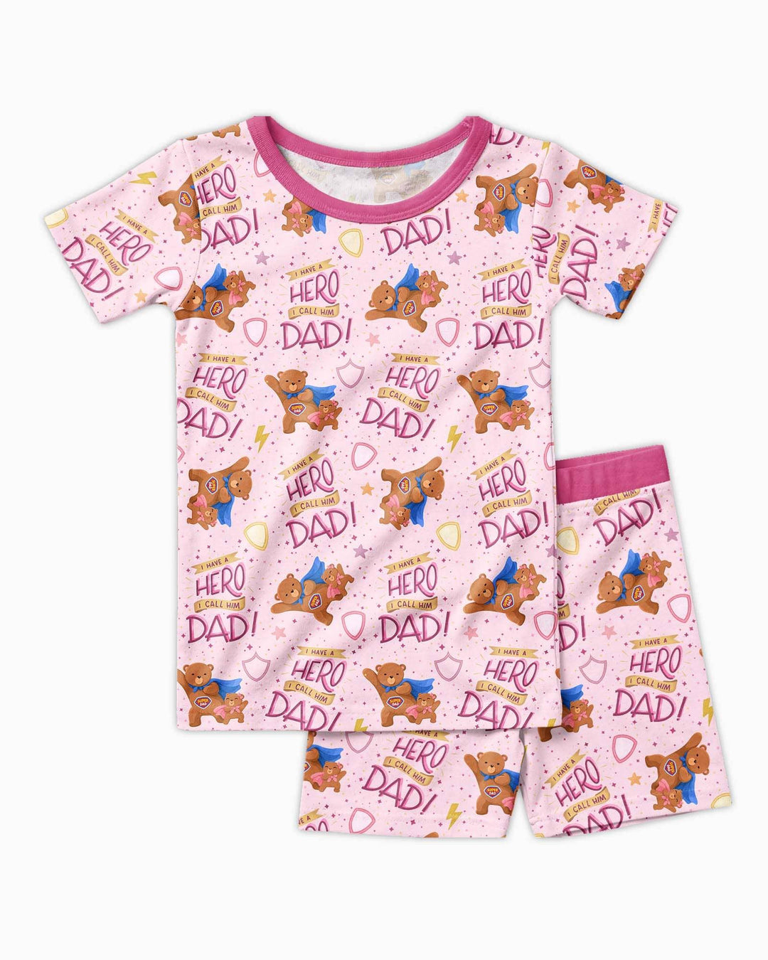 Schlafanzug-Set zweiteilig, kurze Ärmel, kurze Hose, Bambus