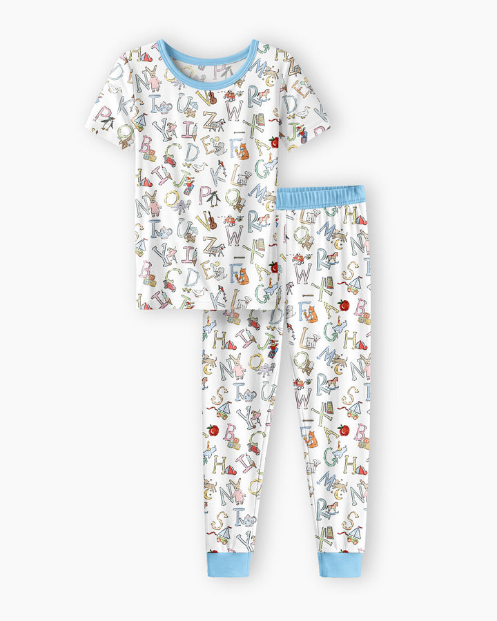 Zweiteiliges, kurzärmliges Pyjama-Set mit Marienkäfern