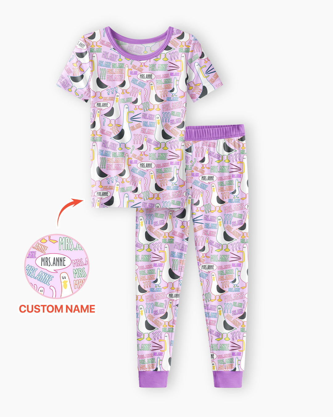 Zweiteiliges, kurzärmliges Pyjama-Set mit Marienkäfern