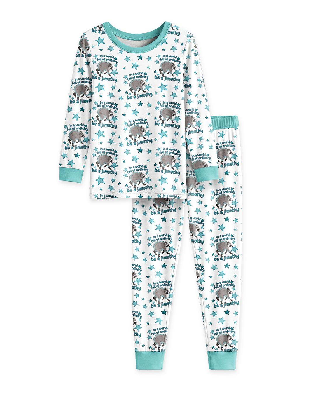 In A World Full Of Ordinary Be A Jimothy Bamboo Two Piece Long Sleeve Pajama Set