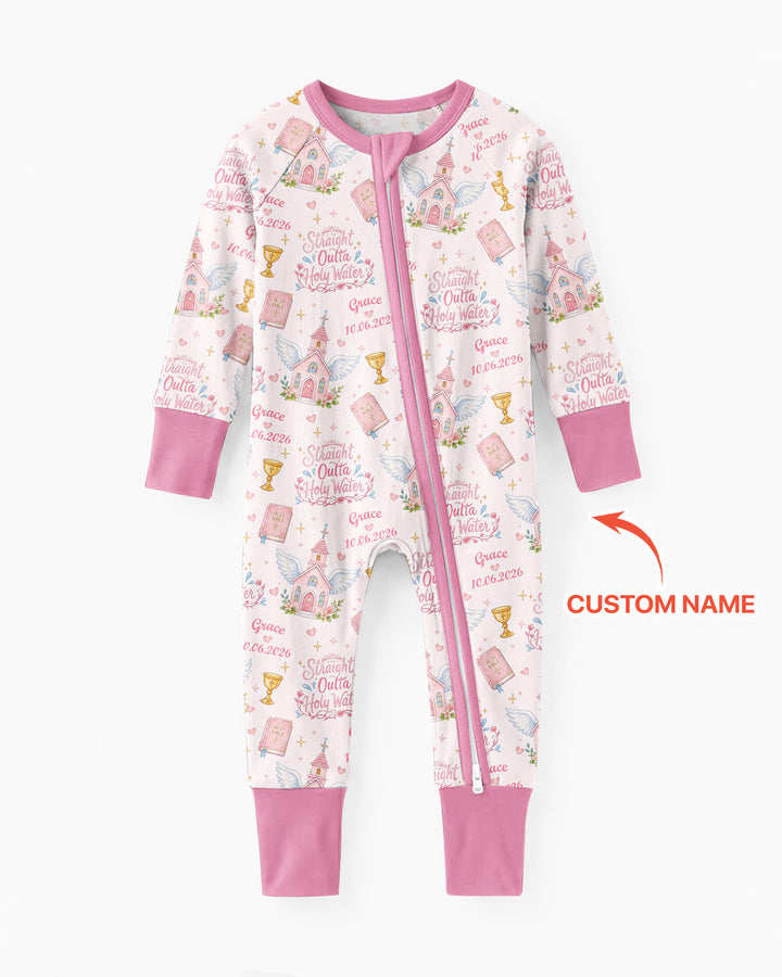 Gerippte Babykleidung mit individuellem Foto - Weich &amp; Skizzenhaft