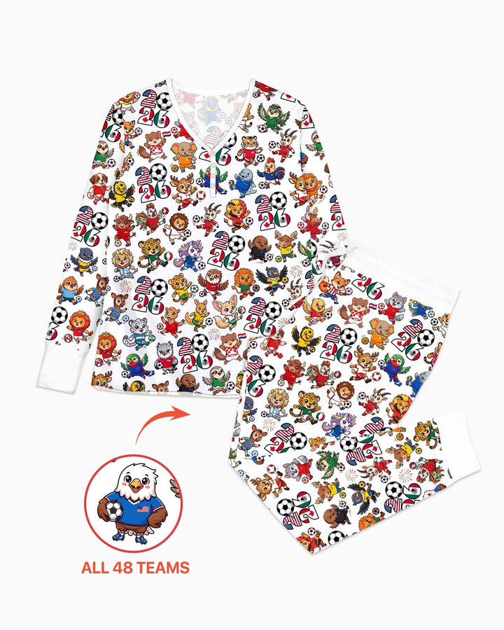 Vorlage Bambus Damen Pyjama Set