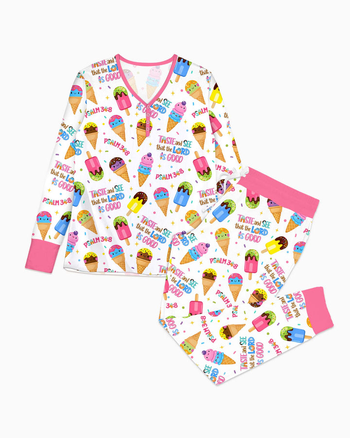 Vorlage Bambus Damen Pyjama Set