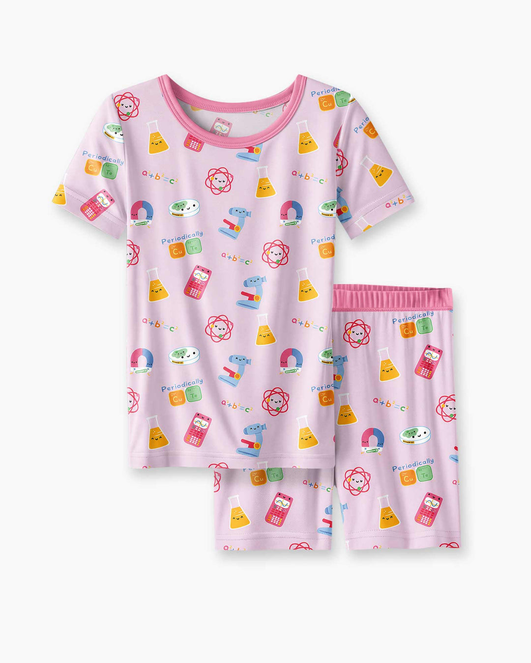 Template Zweiteiliges Pyjama-Set mit kurzen Ärmeln und Shorts