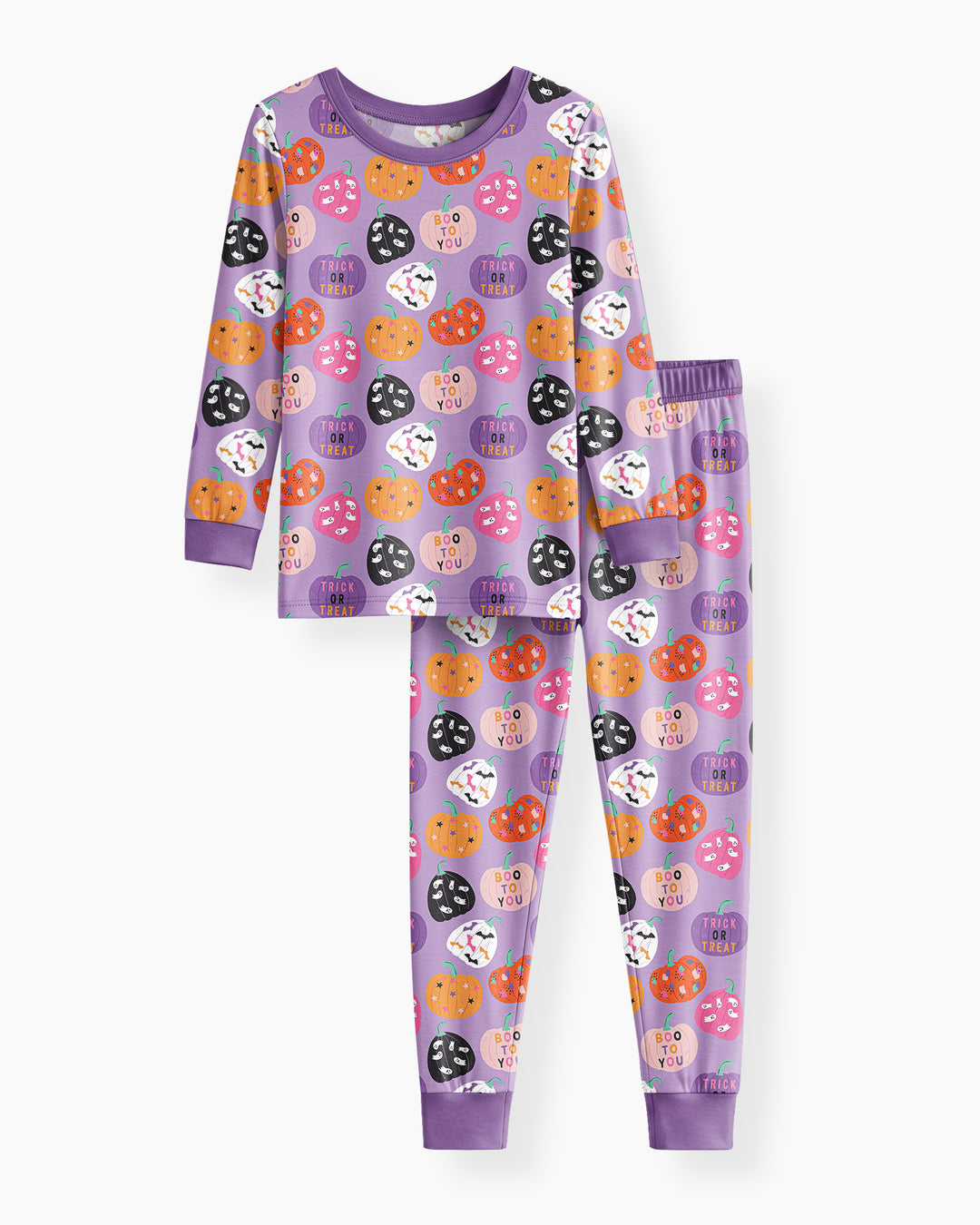 Boo Pumpkin Season Bamboo Two Piece Long Sleeve Pajama Set